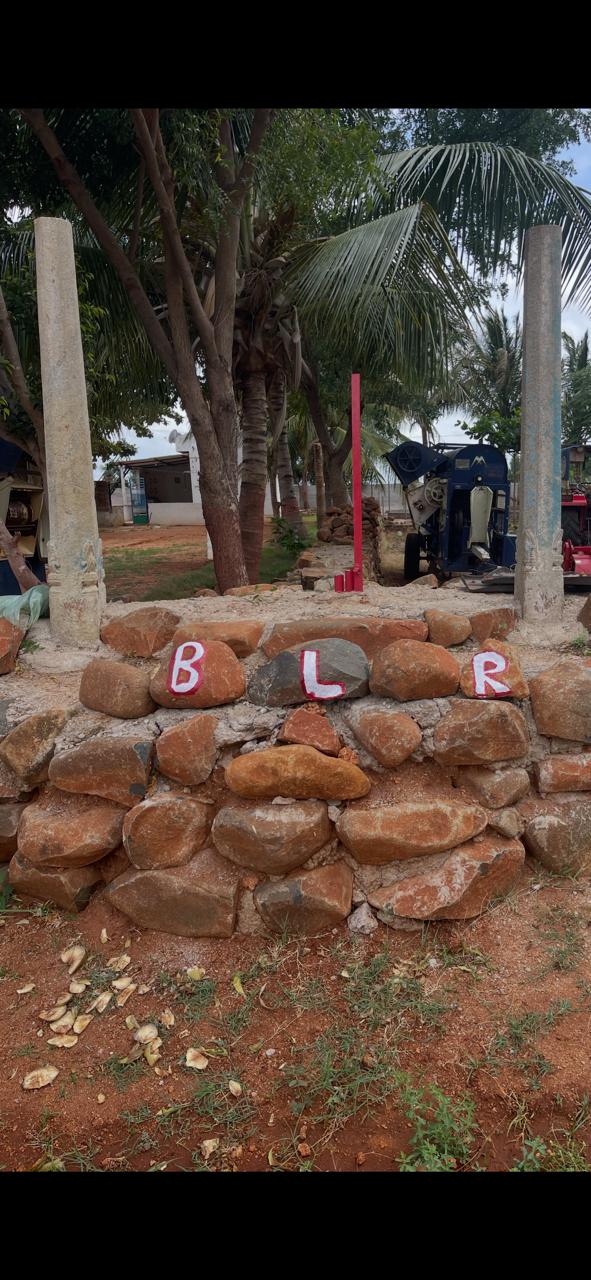 BLR stone sign